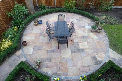 Outdoor Stone Tile Patio